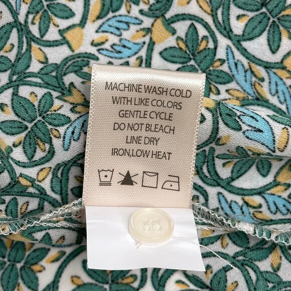 NWT Max Studio Multicolor Floral Midi A-Line Skirt Womens Size Small S Button Up - Picture 8 of 9